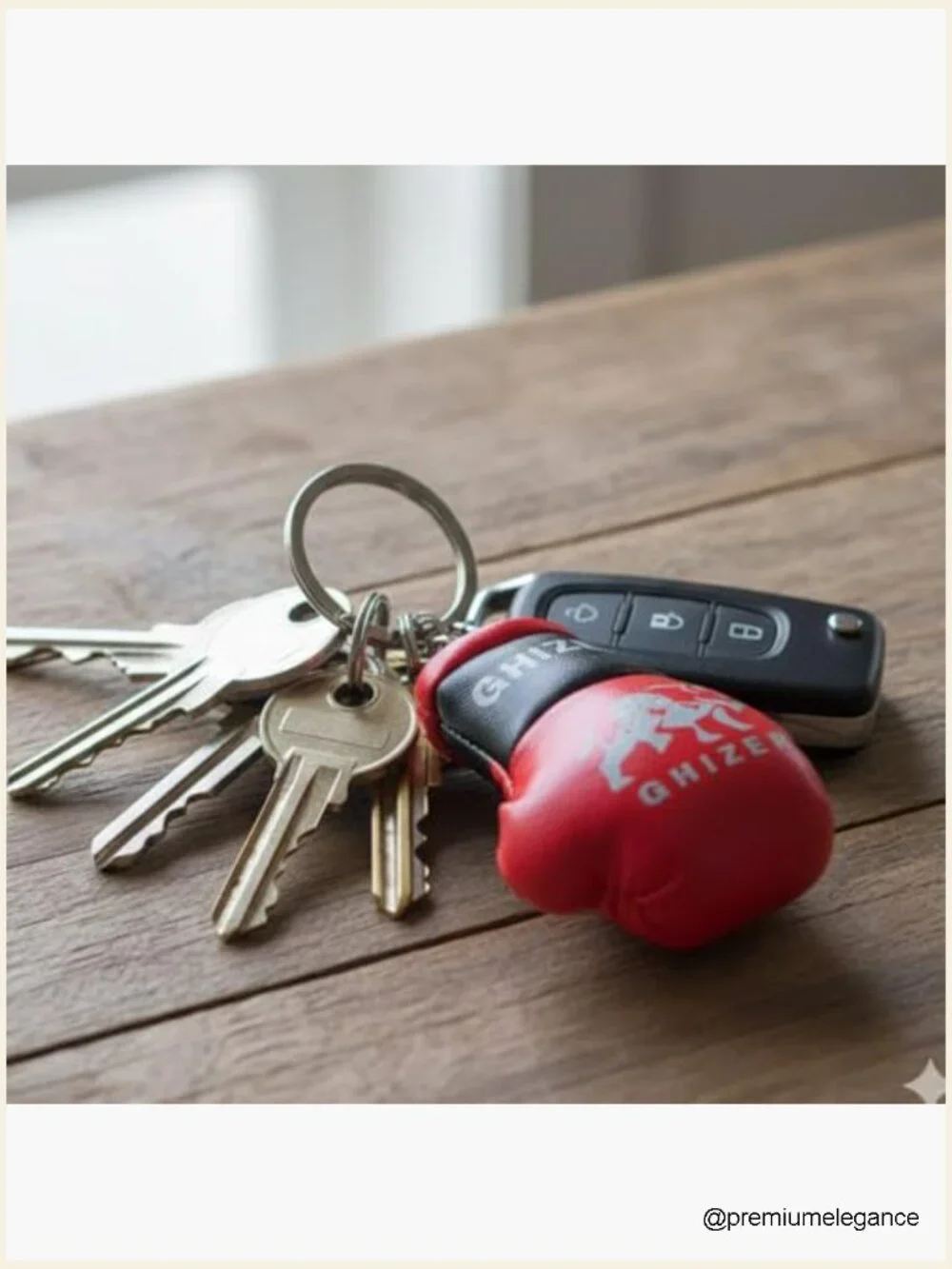 Mini Boxing Gloves Keychain PU Leather Sports Gift